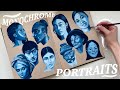 Painting gouache portraits  how i improved my portrait painting with monochrome studies