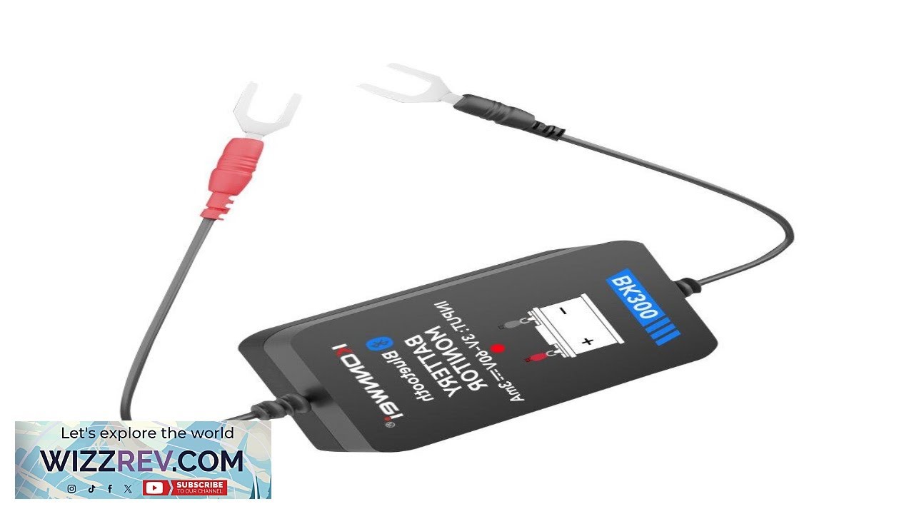 Konnwei BK300 Автомобильный монитор аккумулятора Диагностический инструмент Bluetooth 5.0 Монитор...