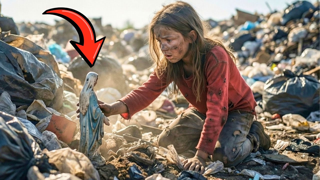 Dziewczynka znajduje obraz Matki Bożej w śmieciach i składa najbardziej wzruszającą prośbę.