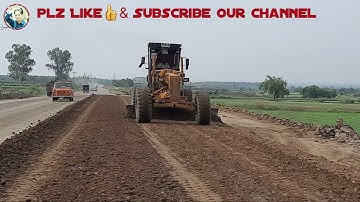 Amazing Machines👍Earth Work Sub Base Mixing & Spreading by Heavy Powerful Grader Machine🤫#shorts #ad