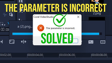 How to Fix error The parameter is incorrect | How to Fix image import error in Corel Video Studio