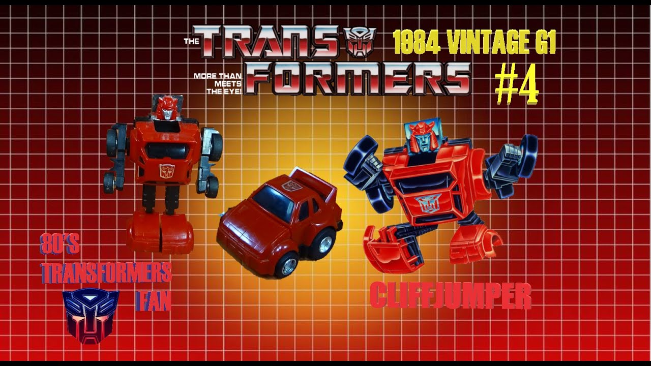 TRANSFORMERS G1 MINIBOT CLIFFJUMPER VINTAGE TOY REVIEW