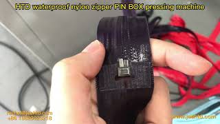 Waterproof Nylon Zipper Pin & Box Pressing Machine