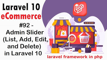 #92 Admin Slider (List, Add, Edit, and Delete) in Laravel 10 | Laravel 10 E-Commerce