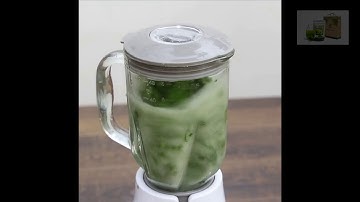 Giải nhiệt ngày hè với ly nước sinh tố rau diếp cá đậu xanh