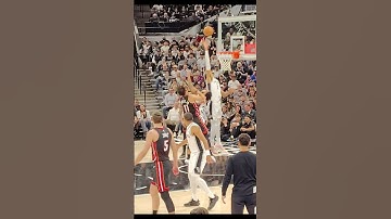 Victor #Wemby #LeRessort Wembanyama Leaps to Reject Jaime Jaquez, Jr. in the Paint SLOWMO #NBA