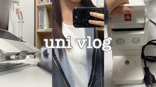 vlog 대학생 시험기간 브이로그 | 커피머신, 티비거치대 조립하기 | 중간고사