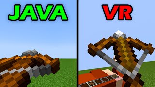 minecraft physics in java vs VR