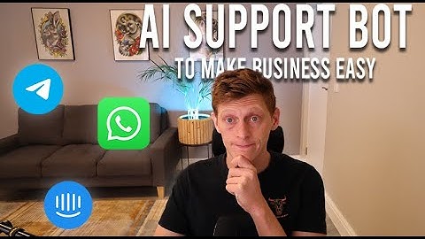 Easy Business AI Support Bot on Telegram and Whatsapp