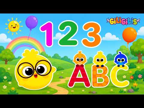 🎈 Learn ABC & Count 1 2 3 with Giligilis | Colorful Balloons, Phonics Songs & Preschool Learning