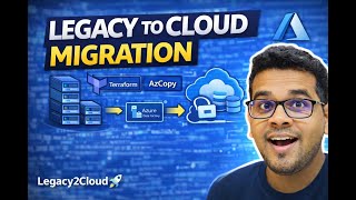 Legacy to Cloud Migration on Azure (End-to-End) | Terraform + AzCopy + Azure Data Factory