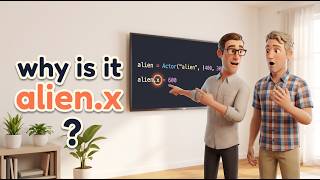 What does the dot mean in Python (alien.x explained)