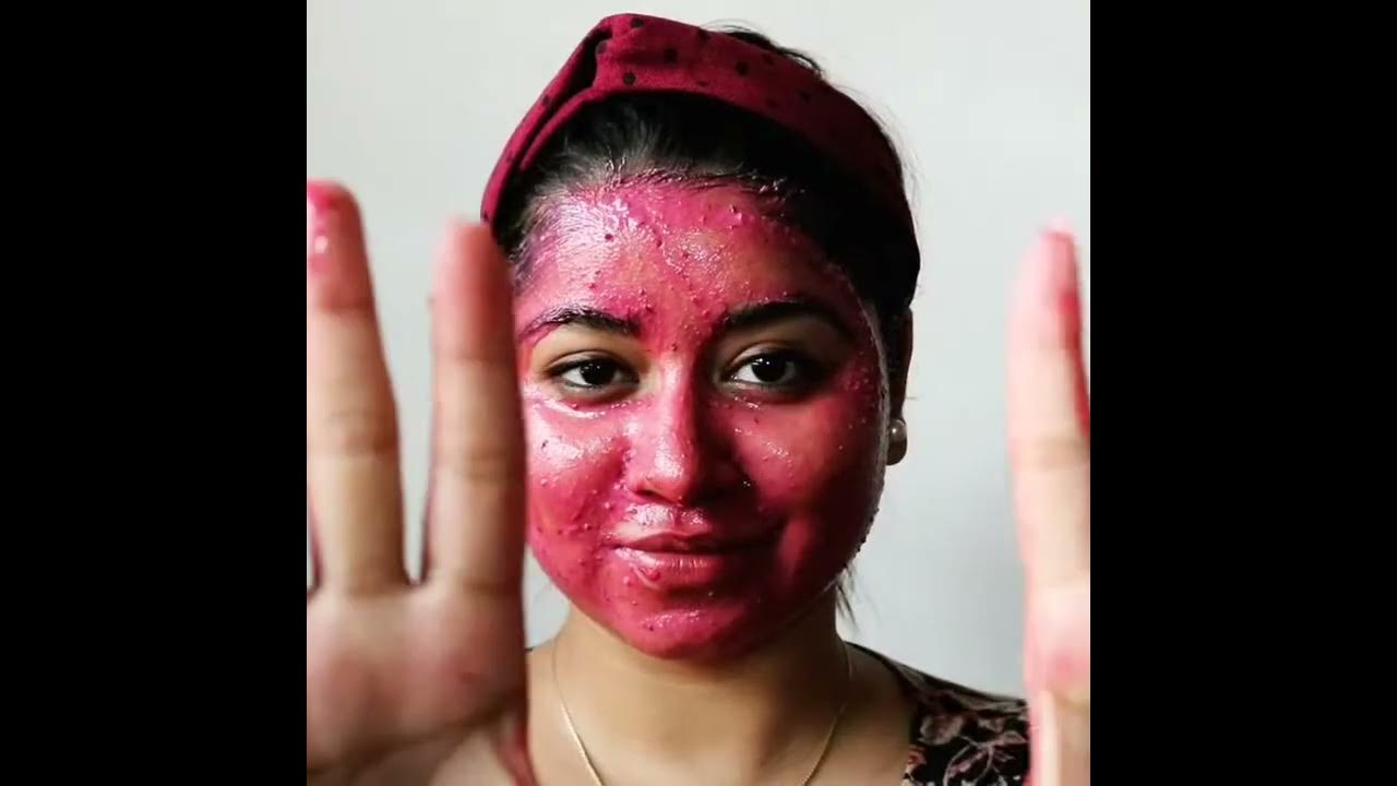 BEETROOT FACE MASK FOR FACE & LIPS / Beetroot Facial for Fair,Glowing