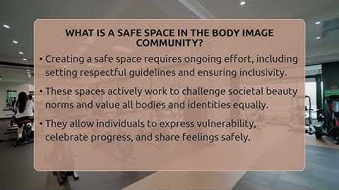 What Is A Safe Space In The Body Image Community? - Inside Body Image