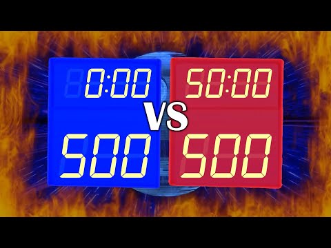 BCG 500 Seconds Stopwatch (Blue Red 500 - 500 and 50 Min Simu) Remix Mario Kart Wii Mushroom Gorge
