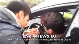 Hernanes Lascia La Lazio. Le Sue Lacrime Uscendo Da Formello 30.01,14