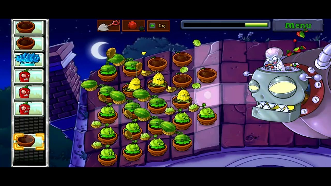 Plants vs zombies Zomboss battle ! #plants vs zombies