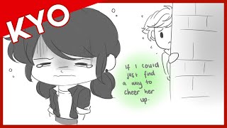 Adrien Tries To Cheer Marinette Up (Adorable Miraculous Ladybug Comic Dub)