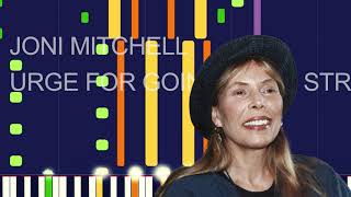 Joni Mitchell - URGE FOR GOING (WITH STRINGS) (BLUE SESSIONS) (MIDI FILE REMAKE) - &quot;in the style of&quot;