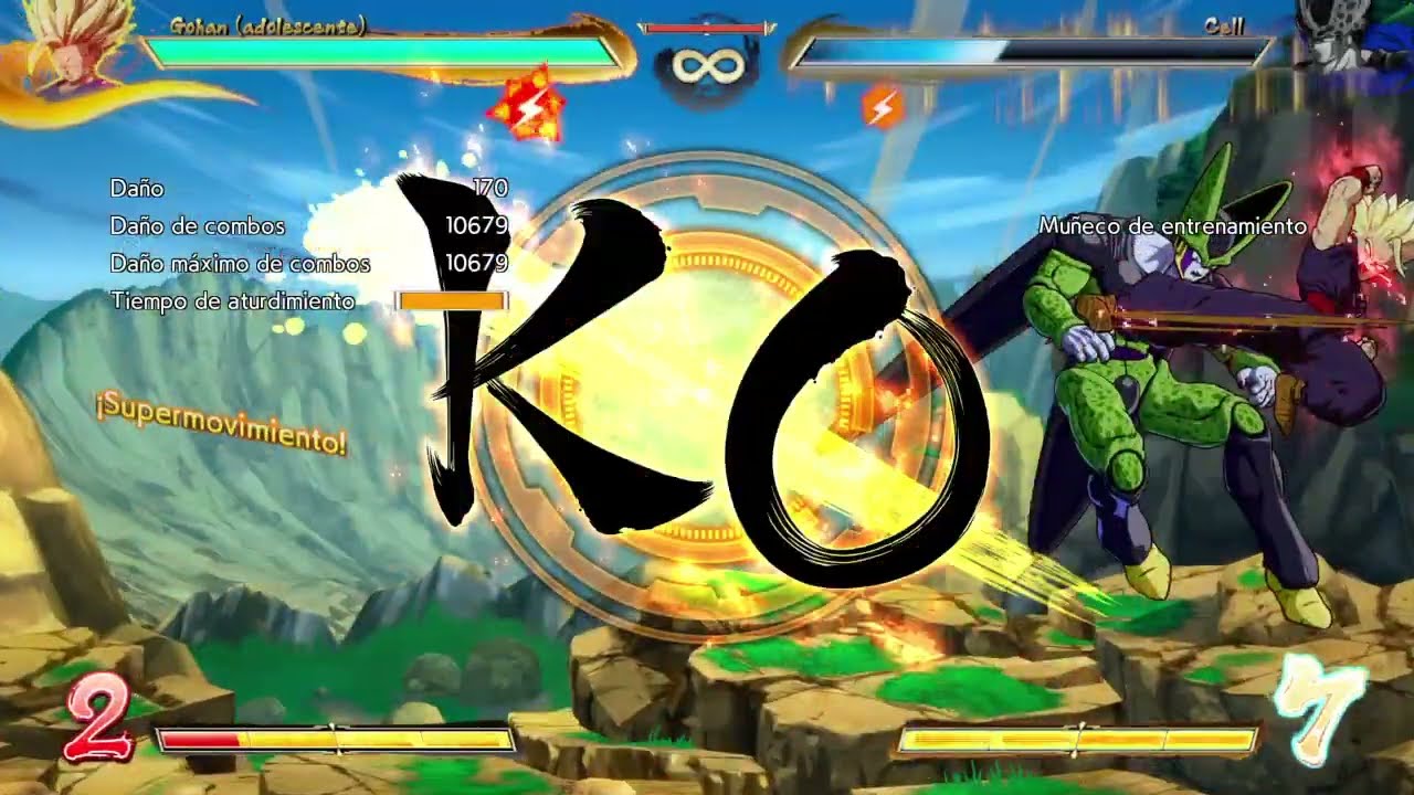 dbfz Teen gohan solo no supers TOD Anti-immortality (Dramatic Finish)