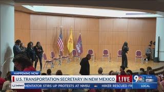 Happening Now: U.S. Transportation Secretary was in New Mexico
