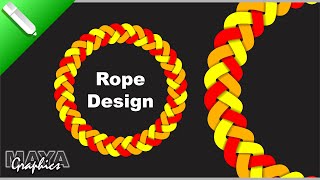 Rope Border Design in Coreldraw | Coreldraw tutorial | #borderdesign