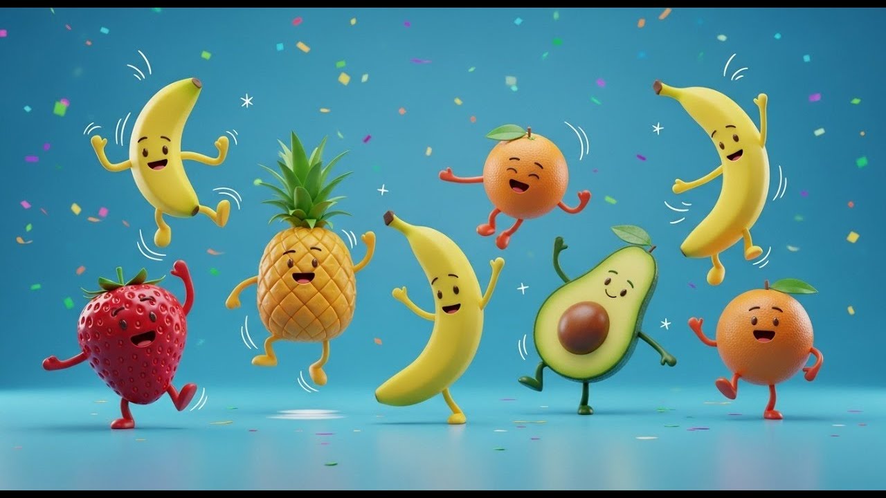Baby Sensory Fun: Dancing Fruits for Relax & Play Time!