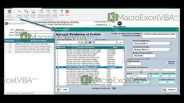 Gestor de Ordenes de Pedido o Compras en Excel & Access | MacroExcelVBA-Ag