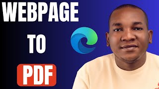 How to Save a Web Page (Online Article) as PDF from Microsoft Edge Web Browser into Windows PC