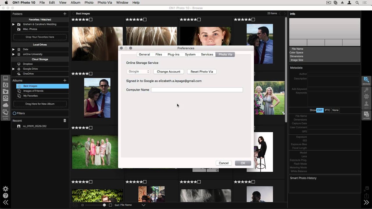 ON1 Photo Via - Configuring With ON1 Photo 10