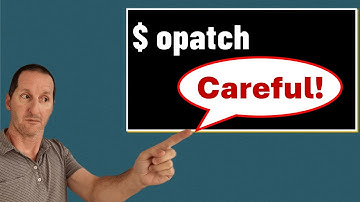 Do NOT do this with OPatch