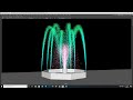 Fountain with Newton solver in Maya