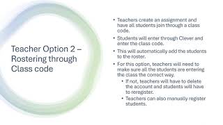 Classkick   Understanding Rostering