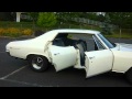 1969 Chevelle Malibu Sport Sedan, White/Black