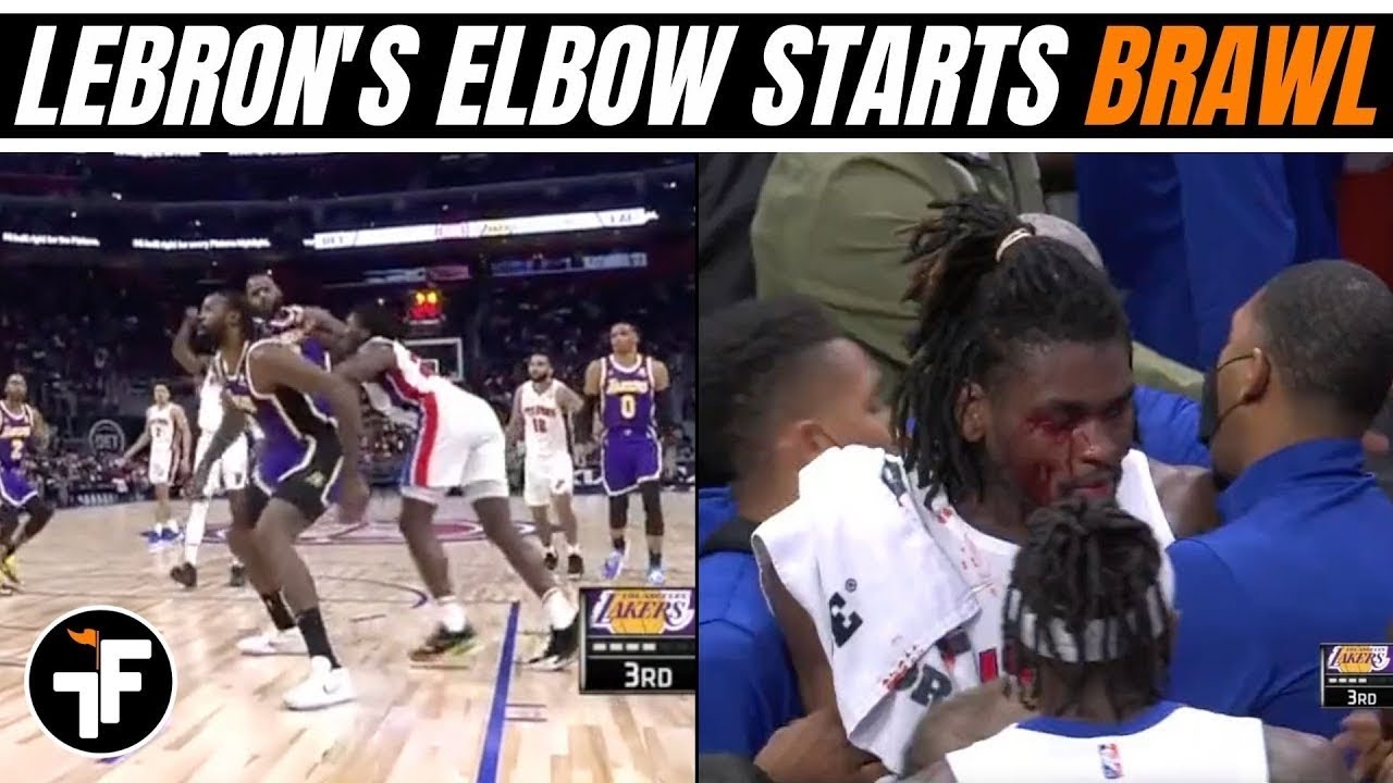 Lebron James ejected after hit to Pistons Isaiah Stewart face and ...