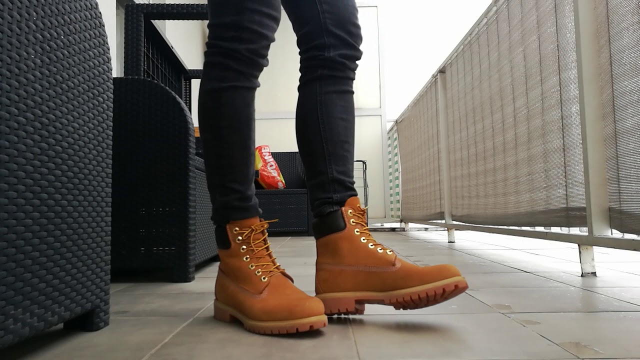 Timberlands on feet YouTube