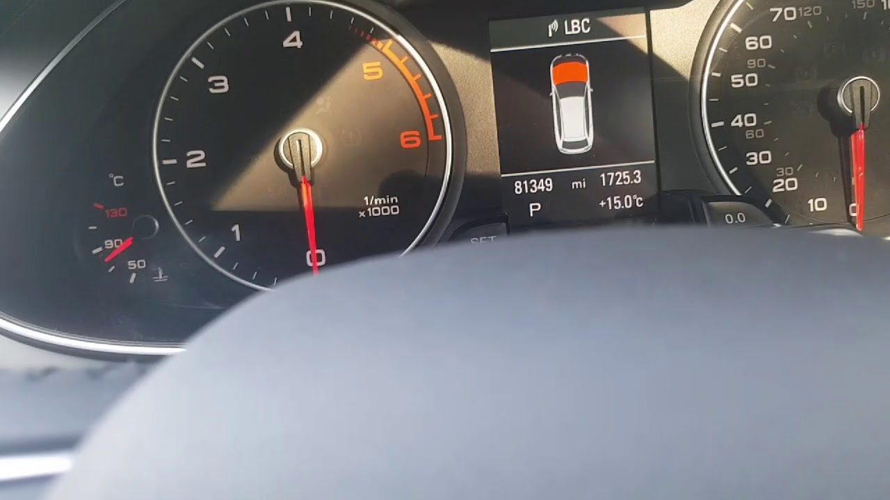 Audi A4 2013 oil level YouTube