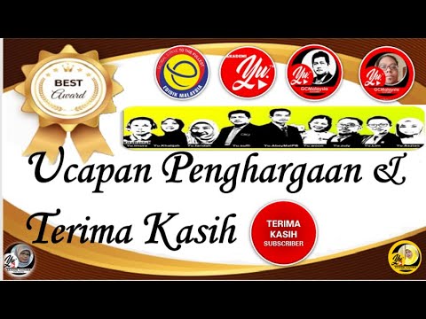 Dan terima kasih ucapan penghargaan Contoh Ucapan