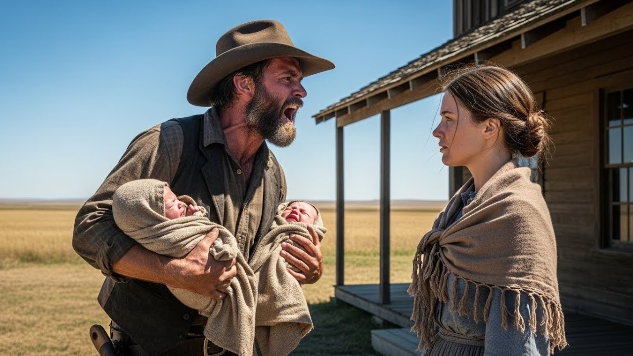 Solo estás aquí por mis gemelos», dijo el viudo enfadado… hasta que una noche de invierno ella salvó