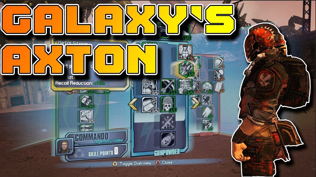 Borderlands 2 Galaxy S Axton Level 80 Commando Build Youtube