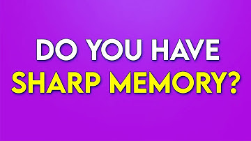 If You PASS This TRIVIA QUIZ, Your MEMORY Is RAZOR SHARP!