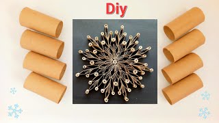 Don't throw away toilet paper rolls - turn them into a great Christmas decoration