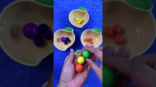 ASMR color sorting|Rainbow Colors Satisfying video#cute#satisfying#funny
