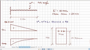 Example 8: Design of Shear Reinforcement for a reinforced concrete beam