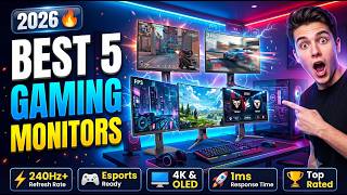Best Gaming Monitors 2026 | Top 5 Premium 4K OLED & Mini-LED Displays