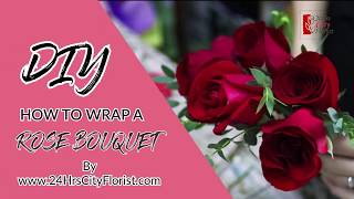 How To Wrap A Simple Rose Bouquet