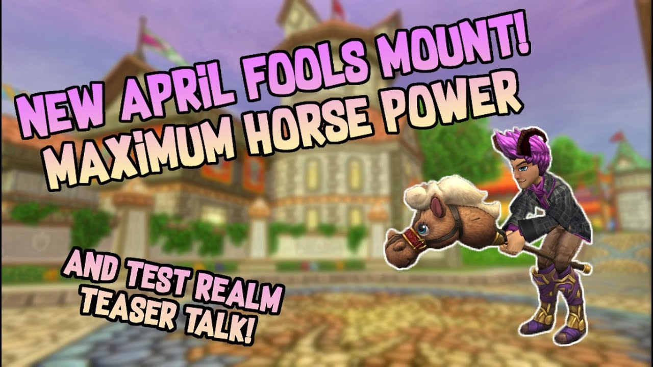 NEW APRIL FOOLS MOUNT! "MAXIMUM HORSEPOWER"
