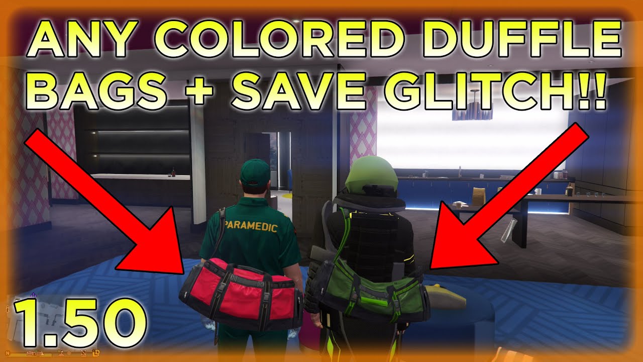 GTA Online How To Get Any Colored Duffle Bags + Save Duffle Bags