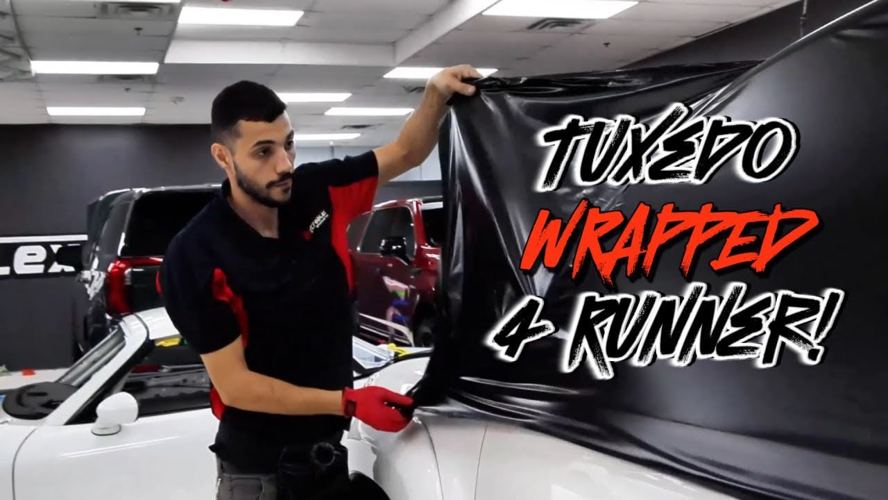 Satin Black Tuxedo Wrapped 4Runner