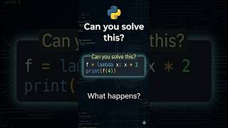 Python One-Liners: How Lambda Functions Work! 🐍 | f(4) #PythonTips